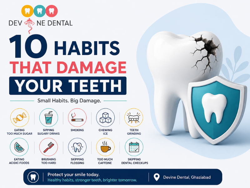 10 Everyday Habits That Can Damage Your Teeth Without You Realising | Devine Dental